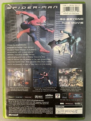 Xbox, Spider-Man Microsoft 2003 - NO MANUAL Good Pre Owned