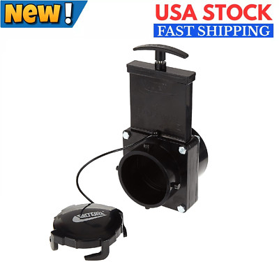RV Waste Black Water Valve 3 Hub X 3'' Bay for Travel Trailer Motorhome Dump Tank