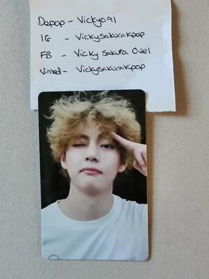 BTS Sowoozoo Muster DVD V Tae Photocard Official
