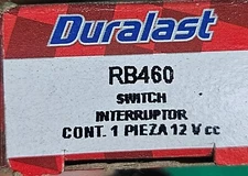 Duralast RB460 Switch Interrupter Solenoids and Actuators Brake Light Switch