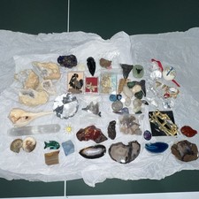Lot Of Rocks, Crystals, Shark Teeth, Arrowheads, And More