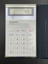 Vintage Sharp EL-850 ElsiMate Pocket Calculator with Case Tested Works