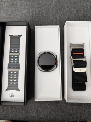 Samsung Galaxy Watch Ultra L705 47mm Titan LTE Smartwatch titan silber WLAN NEW 