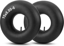 15x6.00-6" Inner Tubes, 2 Pack Heavy Duty 15x6-6 Replacement Tire 15x6.00-6 