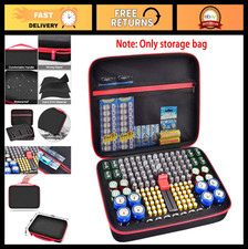 Battery Organizer Case with Tester - Holds 150 AA AAA 9V C D Lithium Batteries,