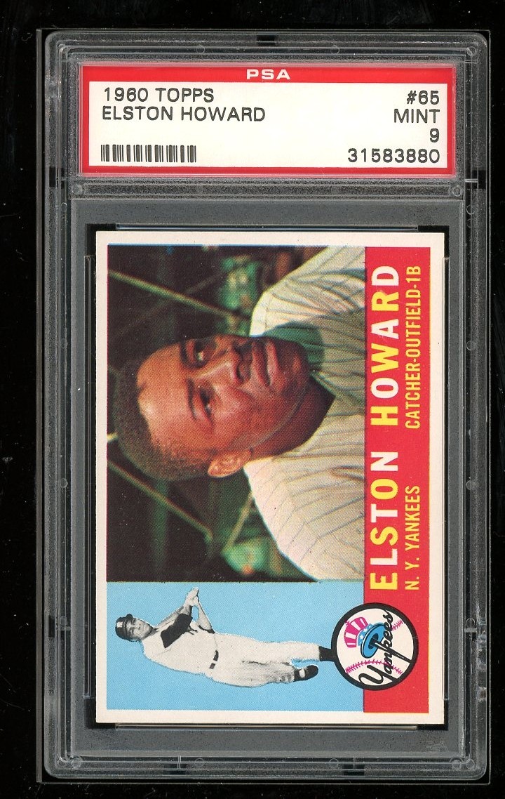 1960 Topps #65 Elston Howard PSA 9