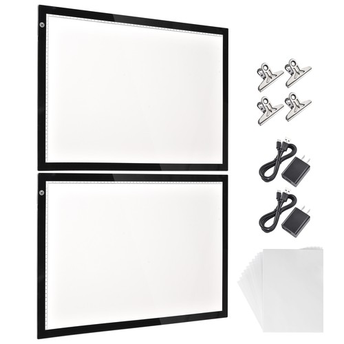 Yescom 23"x16" A2 LED Light Box Copy Pad Tracing Drawing Board Dimming 2 Pack