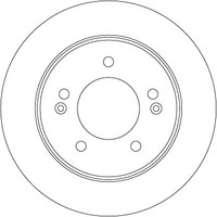 2X TRW DF6725 Bremsscheibe FüR Hyundai