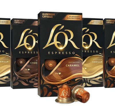 LOR Coffee Espresso 10 Capsules OR 50 Pods Variety Fits Nespresso Original Line
