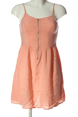 H&M DIVIDED Trägerkleid Damen Kleid Gr. DE 36 hellorange Casual-Look