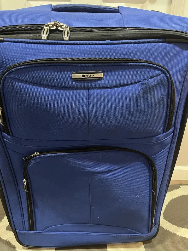 Maleta con ruedas expandible azul Delsey de 2 ruedas Foto 2 de 4
