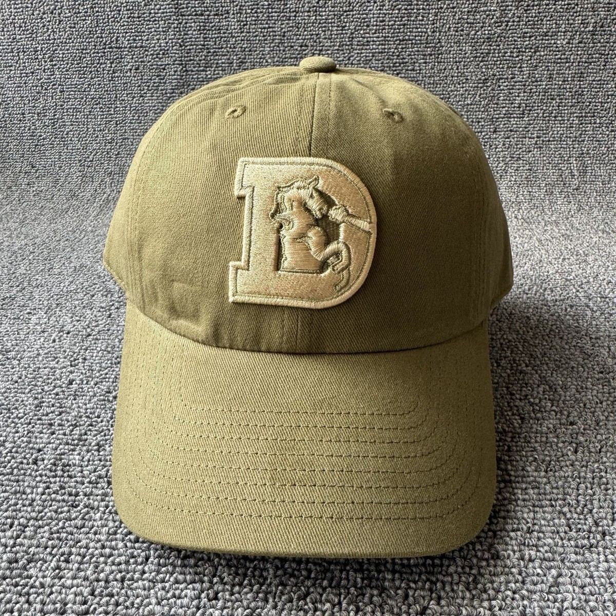 Mitchell & Ness Olive Tonal D Horse Strapback Cap Hat