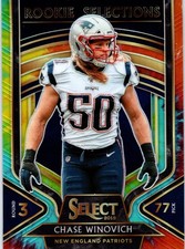 2019 Panini Select #25 Chase Winovich Rookie Selections Tie-Dye Prizm #/25