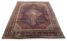 Genuine Hand Knotted Vintage Tribal Bijour Wool Area Rug 10 x 8 Ft