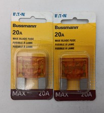 Bussmann 20 amps MAX Yellow Blade Fuse 2 pk - 2 for 8.00