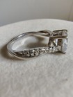 IBB Sterling Silver Big Round CZ Solitaire Twist Infinity Ring Size 7.25 925 CN — photo 4