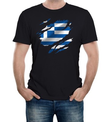 Torn Greece Flag Athens Football T-Shirt HOT ITEM
