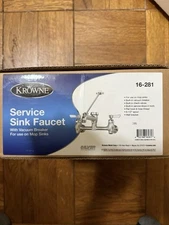New Krowne 16-281 Silver Series Service Sink Faucet