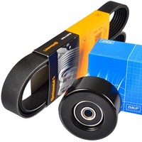 Continental Ctam 7PK1165 + SKF Spannrolle FüR Nissan Micra IV K13 Note E12 1.2