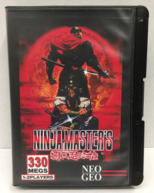 Ninja Master's NEO GEO AES Game & Case SNK US Version NEOGEO - TESTED & WORKING
