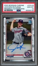 BB - 2020 Bowman Chrome - #CPAJR - Jackson Rutledge - PSA 10