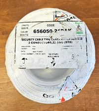 Cable de seguridad Condumex tipo CMR/CL3R/FPLR Sun Res 2 conductores 22 AWG 500'