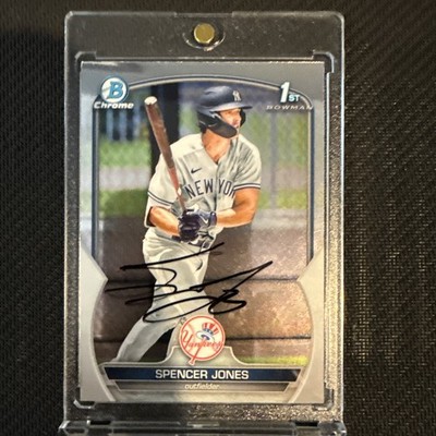 SPENCER JONES 1ST BOWMAN CHROME IN PERSON AUTO  spring training 2026