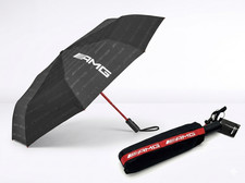 Mercedes-benz Amg Folding Umbrella Black Red Automatic Windproof Compact Umbrell