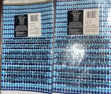 2x Blue Dot Water Tablecloths Plastic Table Covers 54 x 102" Disposable TWO NEW