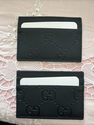 Brand New Authentic GG Gucci Rubber-Effect Card Holder- MSRP $330!