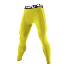 Men's Compression Tight Pants Cropped Leggings Athletic Basketball Base Layer