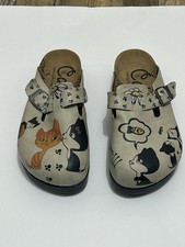 Zoccoli Calceo stampa gatto divertenti donna taglia 39