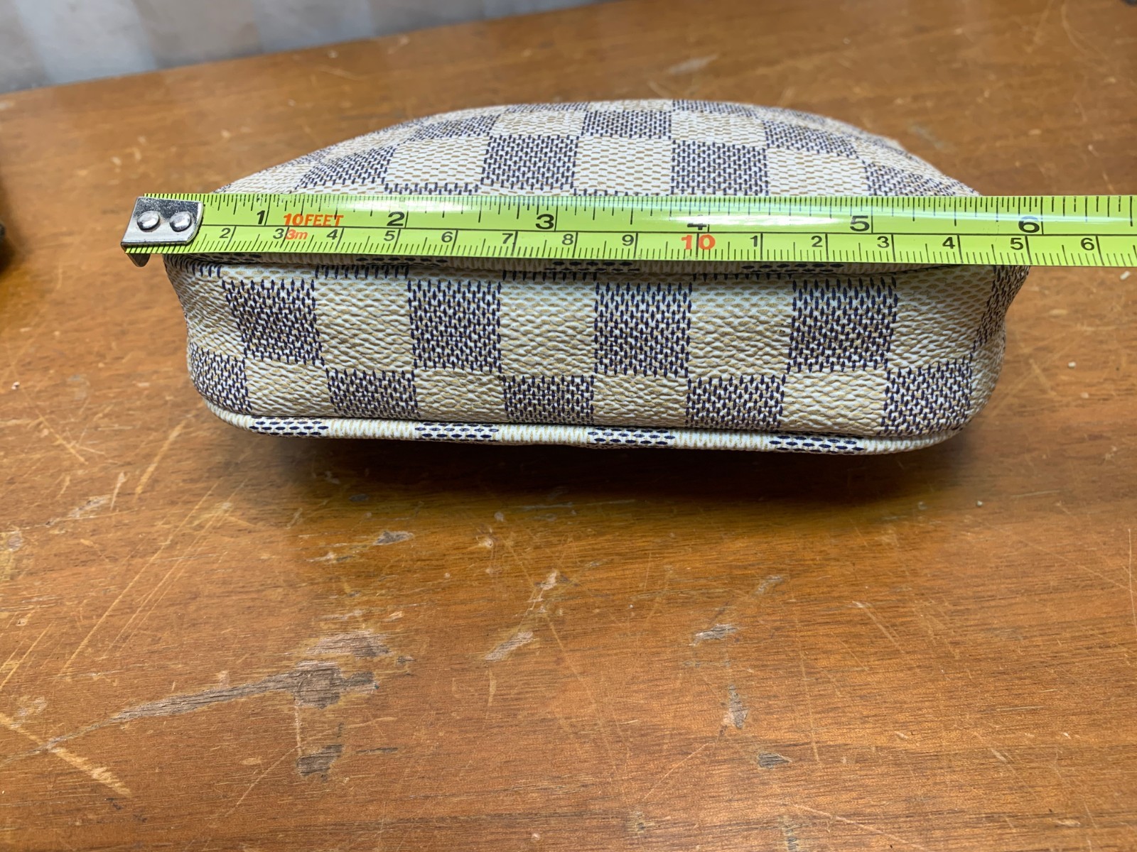 3 Small Designer Brown Geometric Pattern Purses S… - image 12