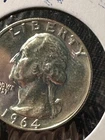 1964 WASHINGTON QUARTER   SILVER PROOF      N109