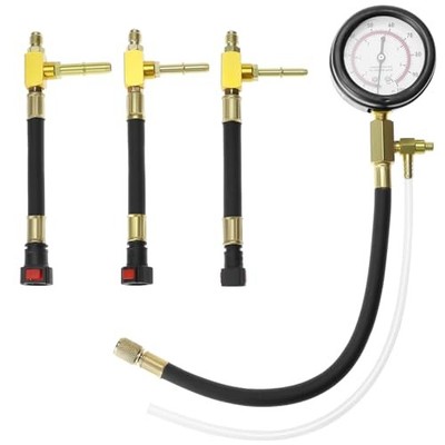 Universal Fuel Pressure Test Kit, Dual Scale Gauge (0-7 bar/0-100 psi) with 