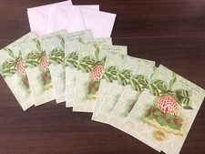 Vintage Gibson Christmas Greeting Cards Lot Of 9 With Envelopes USA Made Unused