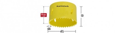 Profi Bi Metall Lochsäge 8% Cobalt gr. 14 - 48 mm Edelstahl  Trockenbau Bohrkron
