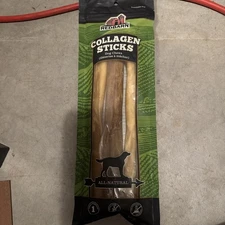 Redbarn Pet Products All-Natural Large 12" Beef Collagen Sticks for Dogs