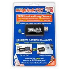 magicJack Plus Free Local Long Distance Calling USB Telephone Adapter Phone Jack