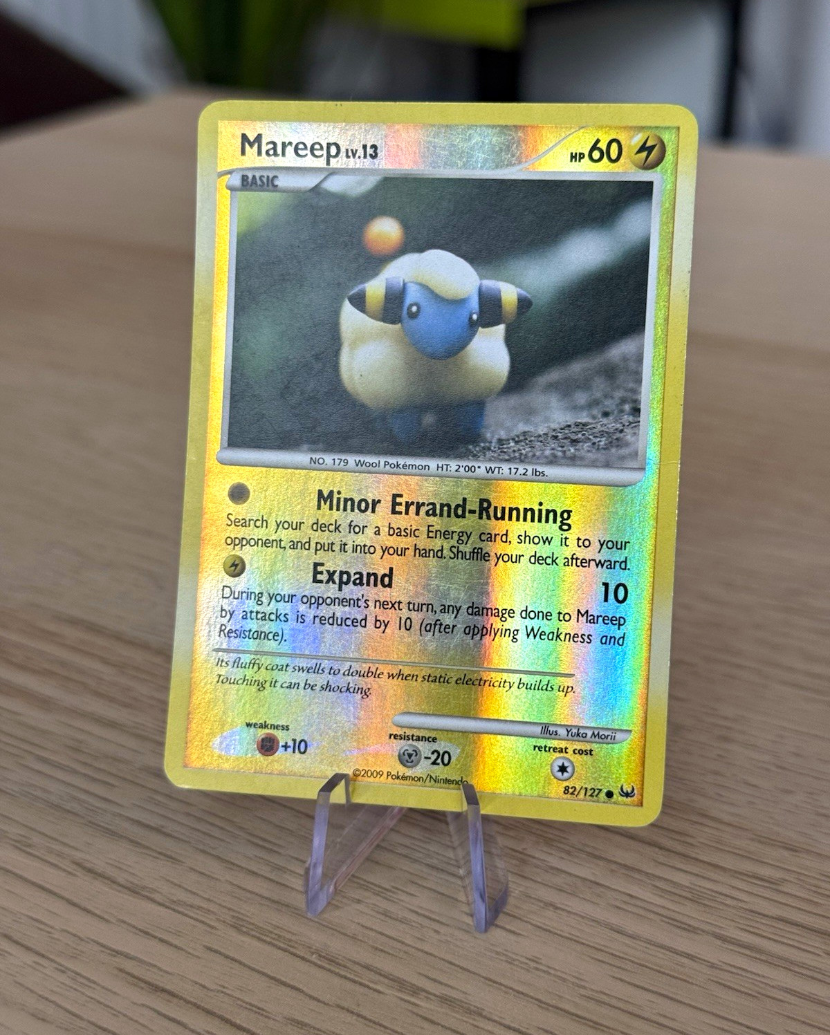 Pokemon - Mareep 82/127 - Reverse Holo - Platinum - YUKA MORII - LP/MP