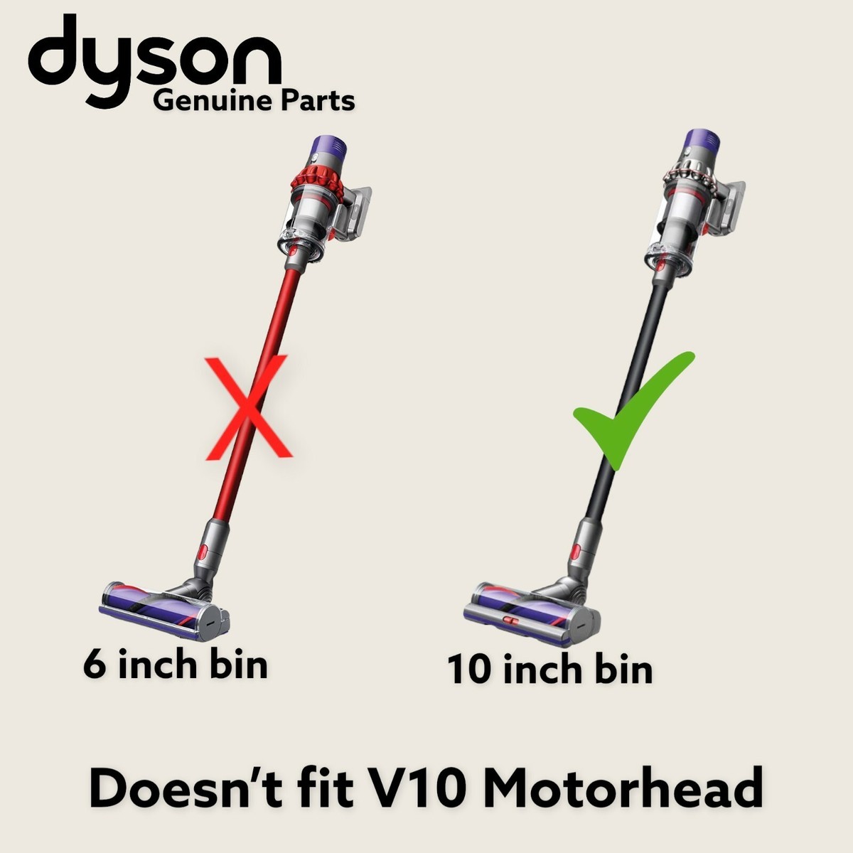 OEM Dyson V10 CYCLONE Vacuum REPLACEMENT BARE BODY MOTOR PART