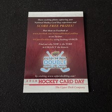 2013-14 Upper Deck National Hockey Card Day Canada Checklist #NNO (A11)