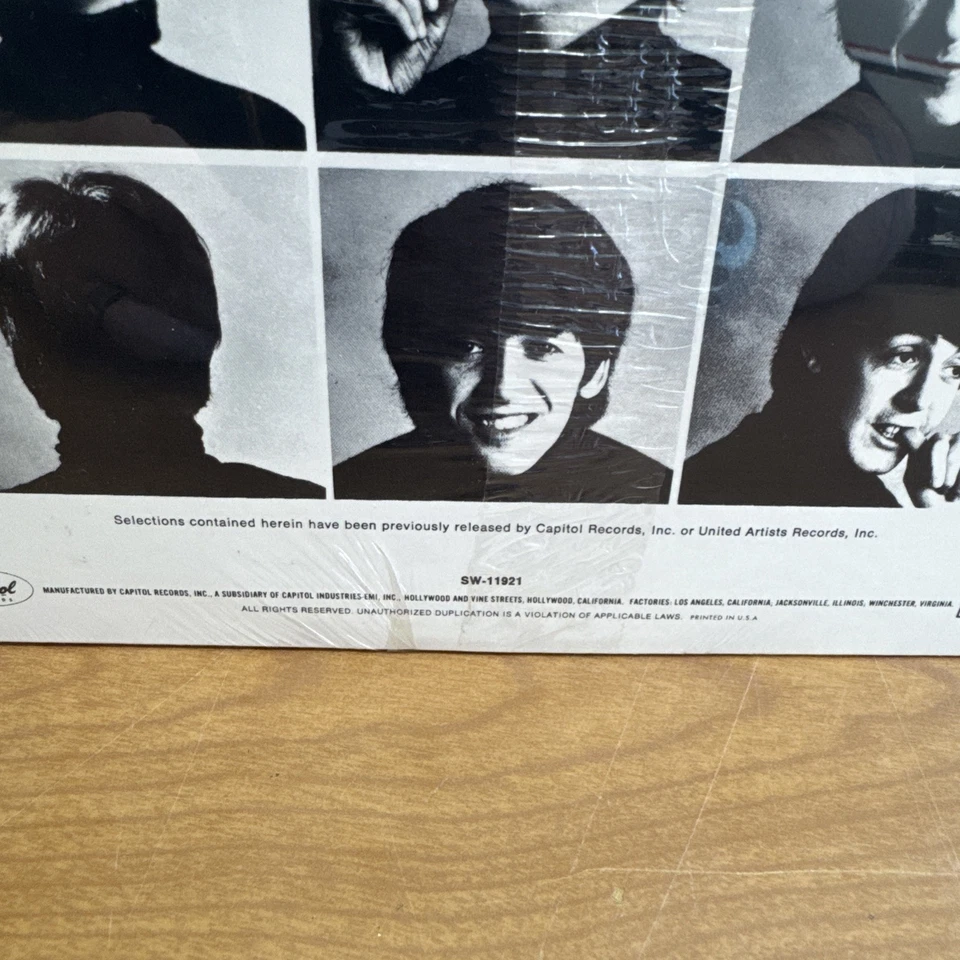 BEATLES Hard Day's Night OST STEREO LP New Sealed 1980s Capitol SW-11921 REISSUE - Image 3 of 3