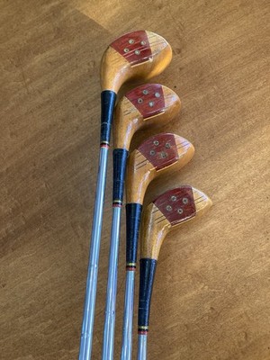 Powerbilt Citation Persimmon 1 3 4 5 Woods Original Shafts & Grips C Flex Stiff