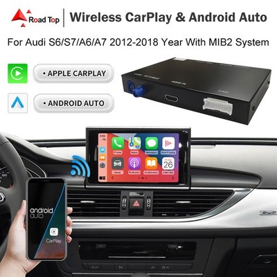 Wireless Android Auto Carplay Nav Camera Interface for Audi A6 A7 2016-2018 MIB2