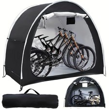 Bike Storage Shed Tent Spacious for 1-4 Bikes Portable Foldable Bicycle Sunshade