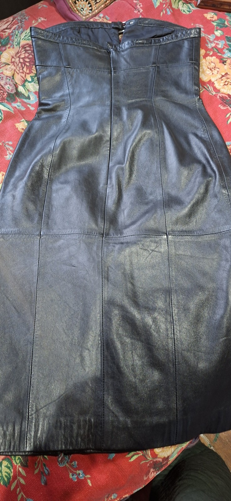 THIERRY MUGLER Vintage RARE Leather Dress Size 10, Italian 38 image 7