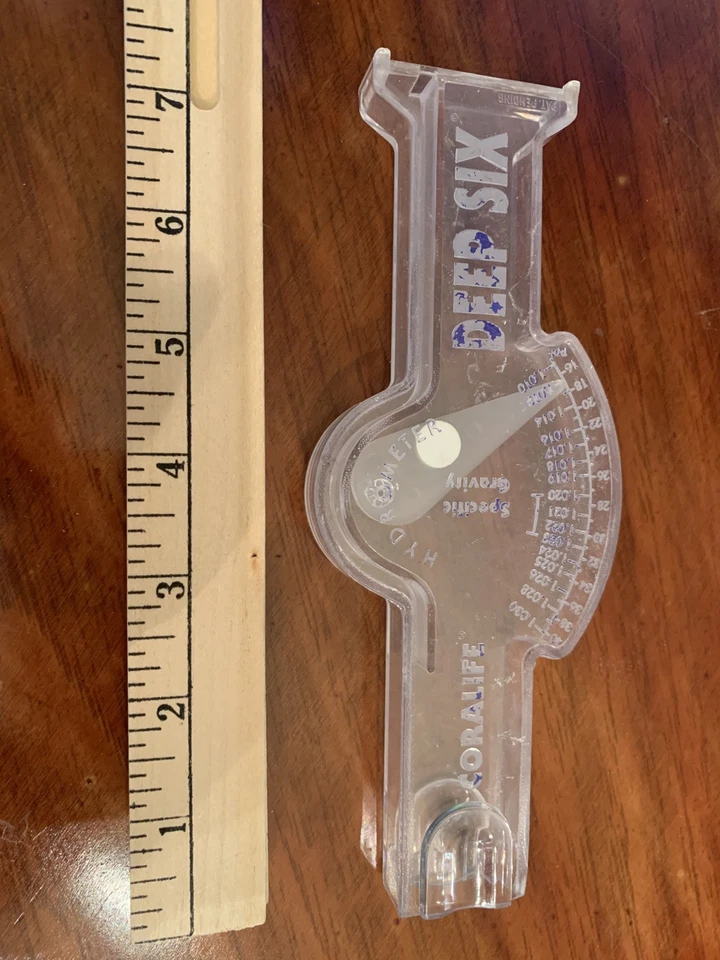 Saltwater Aquarium Water Density Meter. Deep Six Specific Gravity Hydrometer - Image 3 of 4