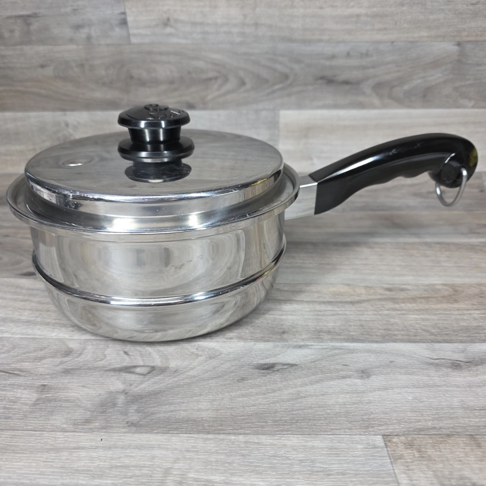 Saladmaster Steamer Insert Stainless Steel 8" With Vapo Lid Cookware Cover