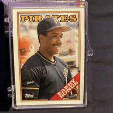 Topps 1988 Barry Bonds #450 Pittsburgh Pirates MLB Baseball Card MISPRINT ERROR 